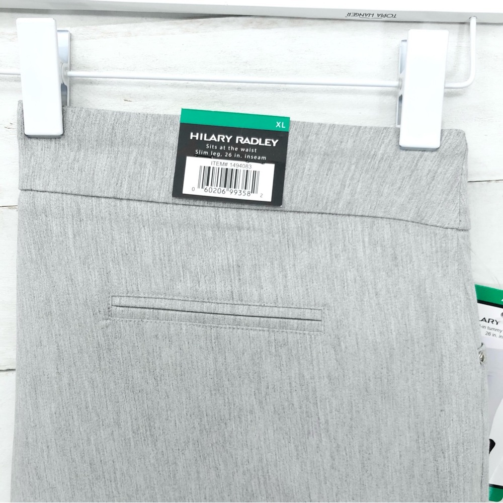 Hilary Radley Wm's Pull-On Pant • 26" Inseam • Tummy Control • Sz XL • Gray •NWT - Picture 7 of 12